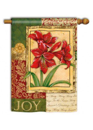 Amaryllis Tapestry House Flag | Christmas, Outdoor, House, Flags