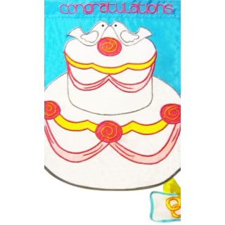 Congratulations Cake Flag | Applique, Wedding, Cool, Garden, Flag