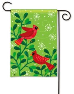 Cardinal Party Garden Flag | Christmas, Winter, Bird, Garden, Flag