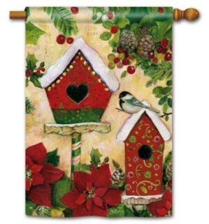 Petite Chalet House Flag | Christmas, Bird, Outdoor, House, Flags