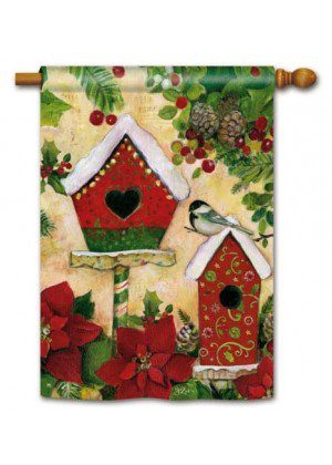 Petite Chalet House Flag | Christmas, Bird, Outdoor, House, Flags