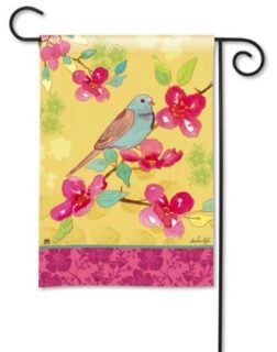 Spring Song Garden Flag | Floral, Bird, Yard, Spring, Garden, Flags