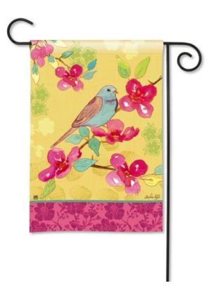 Spring Song Garden Flag | Floral, Bird, Yard, Spring, Garden, Flags