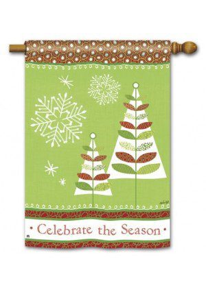 Celebrate the Season House Flag | Christmas, Cool, House, Flags