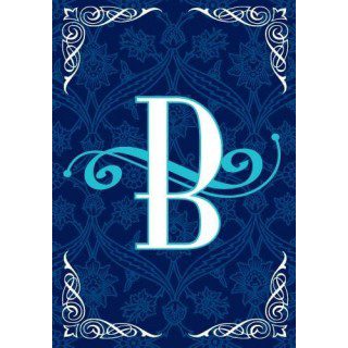 Blue Teal Monogram-B Flag | Personalized, Clearance, Cool, Flags