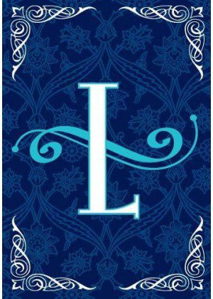 Blue Teal Monogram-L Flag | Personalized, Clearance, Cool, Flags