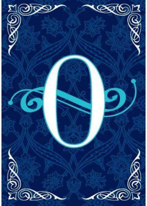 Blue Teal Monogram-O Flag | Personalized, Clearance, Cool, Flags