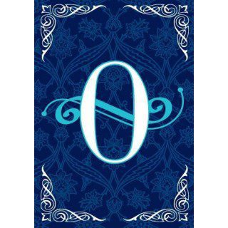 Blue Teal Monogram-O Flag | Personalized, Clearance, Cool, Flags