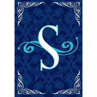 Blue Teal Monogram-S Flag | Personalized, Clearance, Cool, Flags