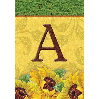 Sunflower Monogram-A Flag | Fall, Personalized, Clearance, Flags
