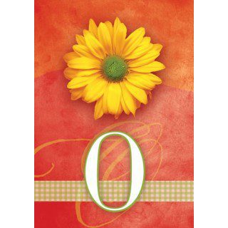 Yellow Daisy Monogram-O Flag | Personalized, Clearance, Flags