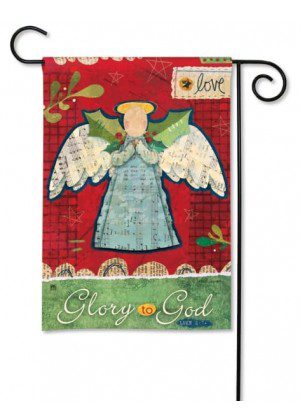 Glory to God Garden Flag | Christmas, Decorative, Garden, Flags