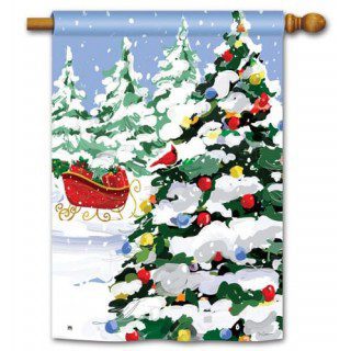 Sleigh Stop House Flag | Christmas, Clearance, Cool, House, Flags