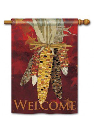 Maize House Flag | Fall, Welcome, Thanksgiving, House, Flags