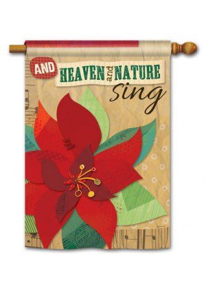 Heaven and Nature Sing House Flag | Christmas, House, Flags