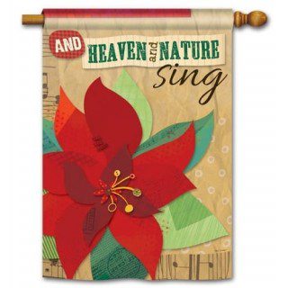 Heaven and Nature Sing House Flag | Christmas, House, Flags