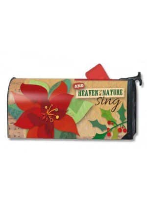 Heaven and Nature Sing Mailbox Cover | Christmas Mailbox Cover