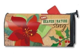 Heaven and Nature Sing Mailbox Cover | Christmas Mailbox Cover