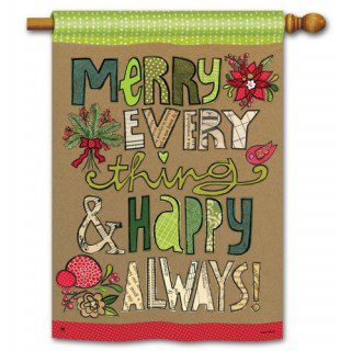 Merry Everything House Flag | Christmas, Outdoor, House, Flags