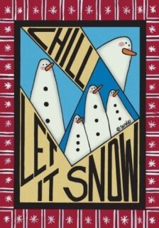 Chill Snowmen Flag | Winter, Discount, Decorative, Clearance, Flag