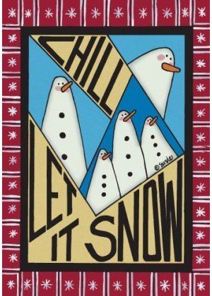 Chill Snowmen Flag | Winter, Discount, Decorative, Clearance, Flag