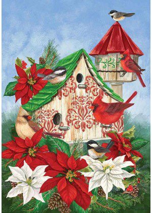 Christmas Birdhouse Flag | Christmas, Winter, Decorative, Flags