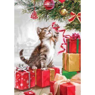 Christmas Kitten Flag | Christmas, Animal, Decorative, Lawn, Flags