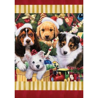 Christmas Puppies Flag | Christmas, Animal, Decorative, Flags