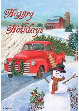 Christmas Truck Flag | Christmas, Snowman, Decorative, Flags