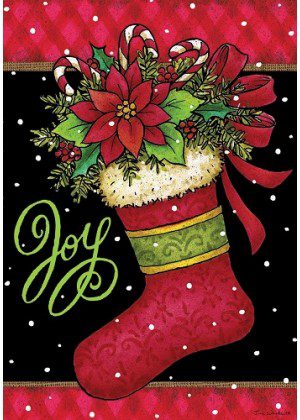 Joy Stocking Flag | Christmas, Decorative, House, Lawn, Flags