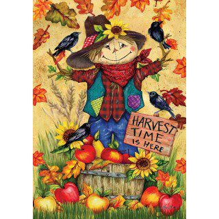 Scarecrow & Apples Flag | Fall, Thanksgiving, Decorative, Flags
