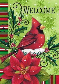 Welcome Cardinal Flag | Winter, Welcome, Bird, Decorative, Flags