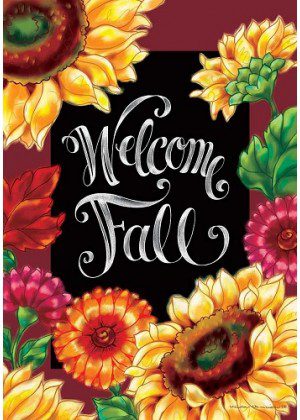 Welcome Sunflowers Flag | Fall, Welcome, Floral, Decorative, Flag