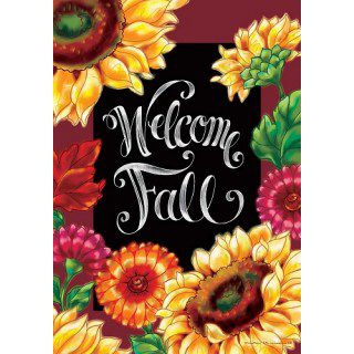 Welcome Sunflowers Flag | Fall, Welcome, Floral, Decorative, Flag