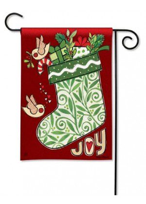 Joy Stocking Garden Flag | Christmas, Decorative, Garden, Flags