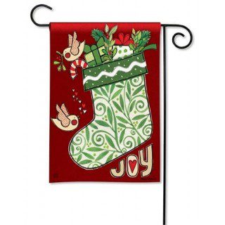 Joy Stocking Garden Flag | Christmas, Decorative, Garden, Flags