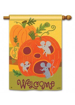 Pumpkin Critters House Flag | Fall, Welcome, Outdoor, House, Flag