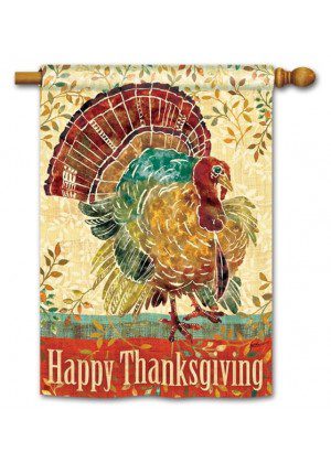 Thanksgiving Turkey House Flag | Thanksgiving, House, Flags
