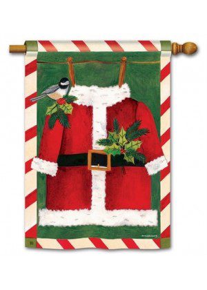 Santa Suit House Flag | House Flags | Christmas, Clearance, Flags