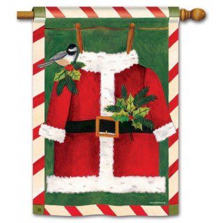 Santa Suit House Flag | House Flags | Christmas, Clearance, Flags