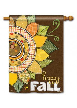 Happy Fall House Flag | Fall, Floral, Yard, Outdoor, House, Flags