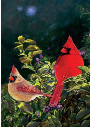 Cardinal Pair Flag | Spring, Bird, Summer, Decorative, Lawn, Flags