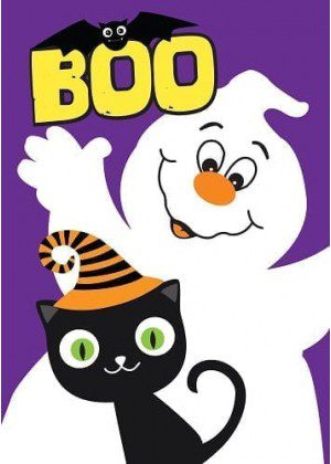 Boo Kitty Flag | Halloween, Discount, Decorative, Clearance, Flags