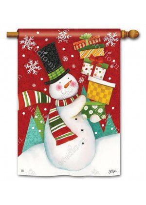 Happy Snowman House Flag | Christmas, Snowman, House, Flags