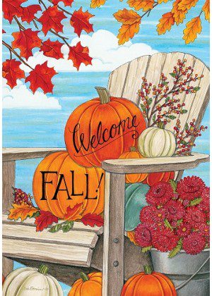 Fall Adirondack Flag | Fall, Decorative, Cool, House, Garden, Flags