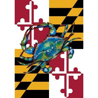 Blue Crab Maryland Flag | Summer, Spring, Decorative, Flags
