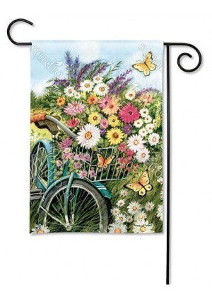 Morning Ride Garden Flag | Spring, Floral, Yard, Garden, Flags