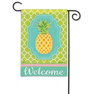 Preppy Pineapple Garden Flag | Welcome, Spring, Garden, Flags
