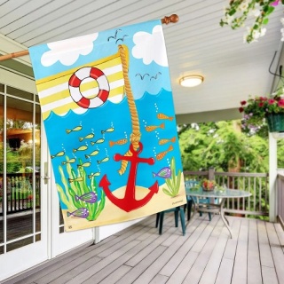 Big Boats House Flag Image