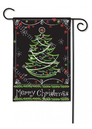 Blackboard Christmas Garden Flag | Christmas, Garden, Flags